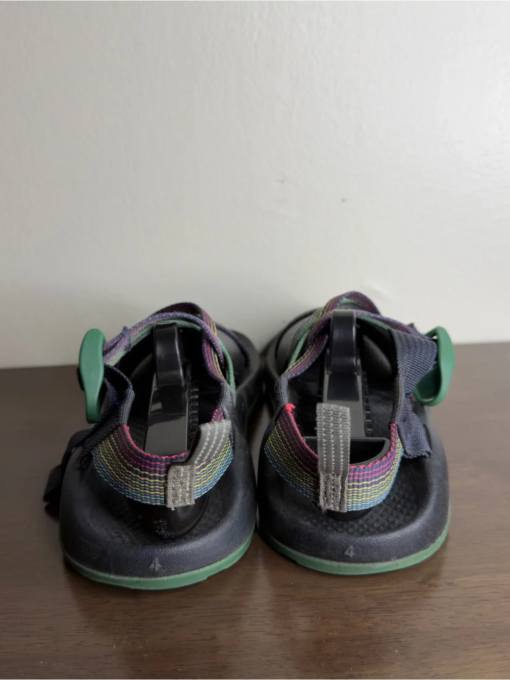 Chaco ZX/1 Ecotread Multi Colored Sandals Sz 4 kids